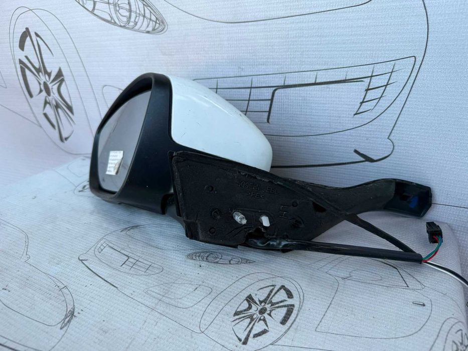 Oglindă Retrovizoare Stânga 4x3 Pini Peugeot 208 Hatchback 1611240280 / [2012-2019] / (5B3)