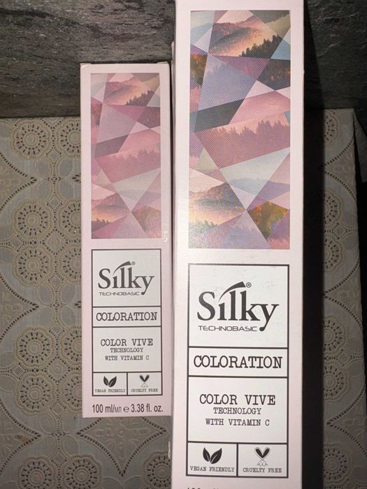 Vopsea de păr profesională Silky (Italia) – Nuanțele 2 și 3, noi, sigilate