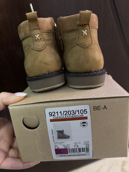 Детски кожени боти ZARA, 24