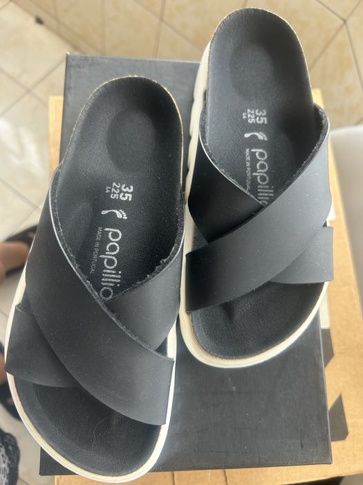Papuci Copii Birkenstock Papillio, negri, marimea 35