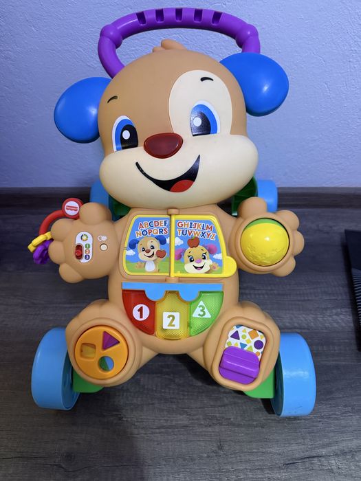 Интерактивна музикална проходилка Fisher-Price Laugh & Learn (Кученце) на български