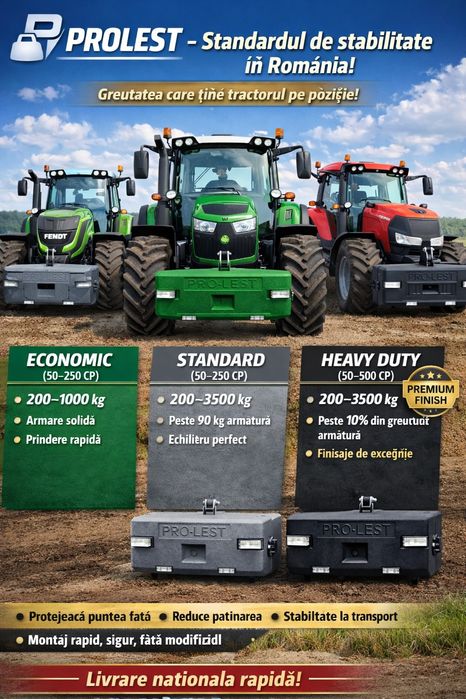 Greutate frontală ,Contragreutati tractor PRO-LEST greutati frontale