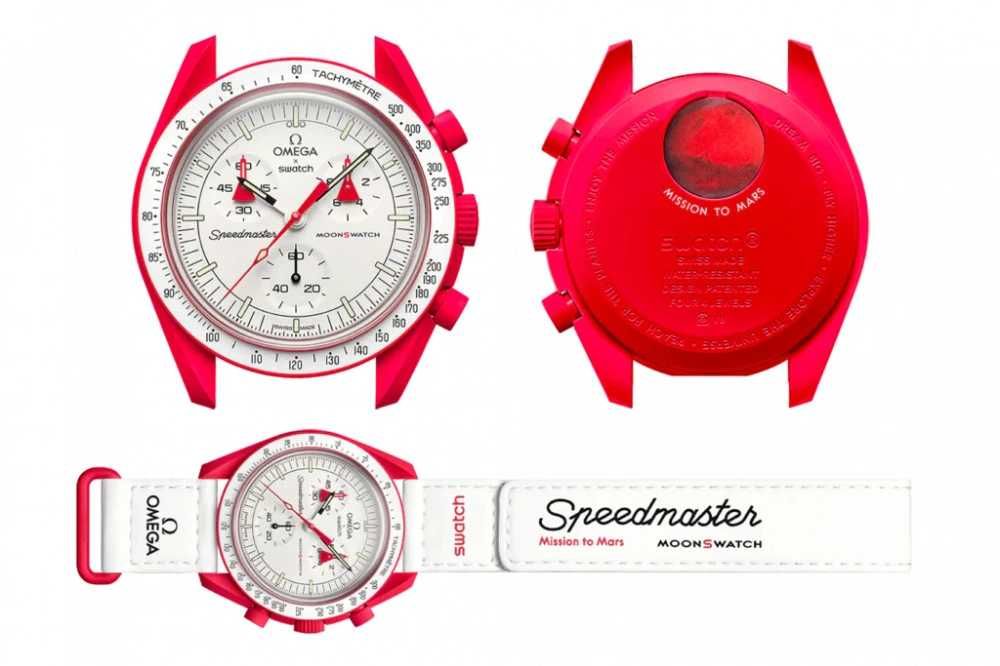 Ceas SWATCH X OMEGA MISSION TO MARS Chronograf Superb Nou 2025 !!