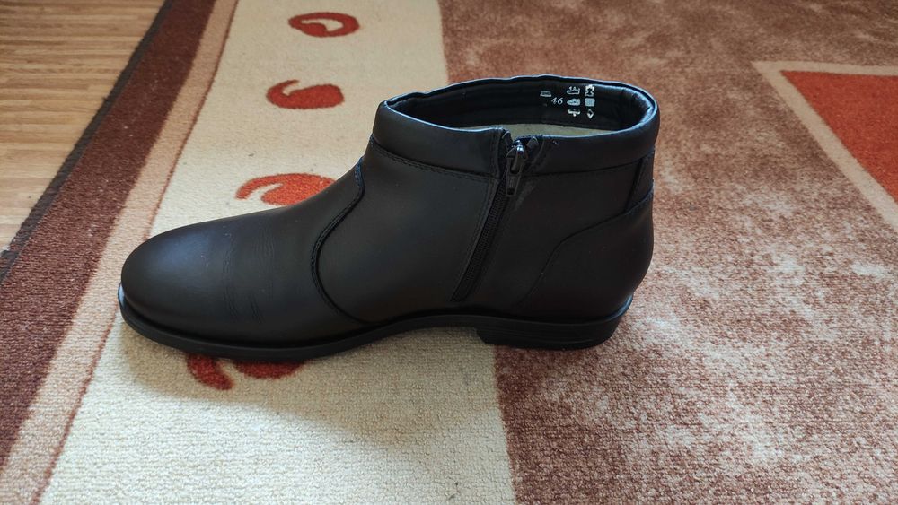 Стилни мъжки боти от естествена кожа!Номер-45