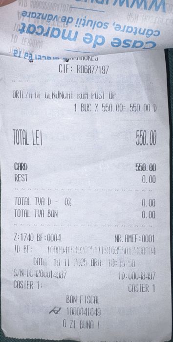 Vand orteza genunchi