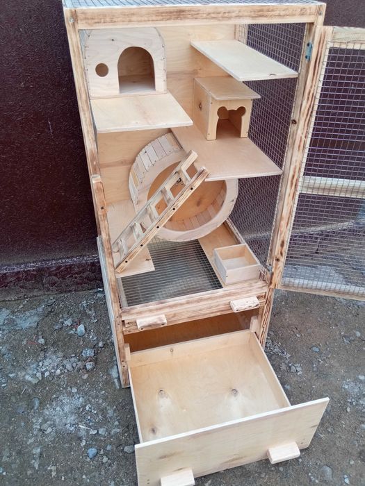 Клетка для шиншилл с ящиком