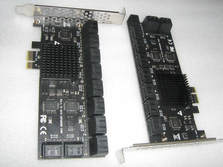 Vand ADAPTOARE PCI express X1 cu 20 de porturi SATA SATA 3.0 PCIe X1