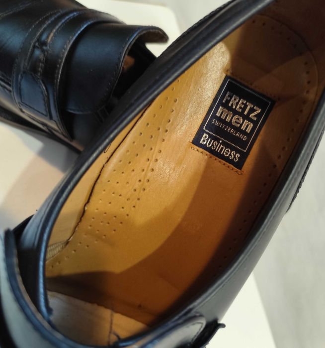 Pantofi loafer 45 45.5 penny Fretz NOI piele naturala moale