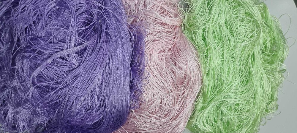 Шторы нитяные цветные