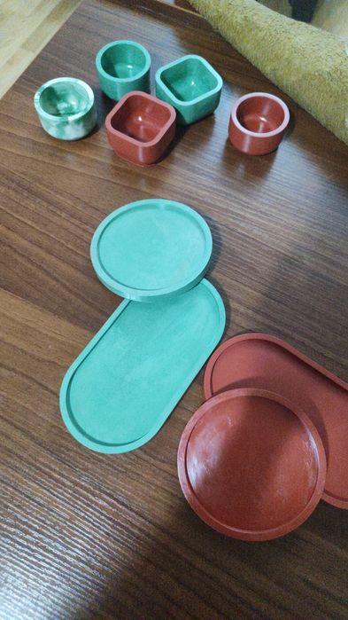 Свечи с подносами новогодние наборы