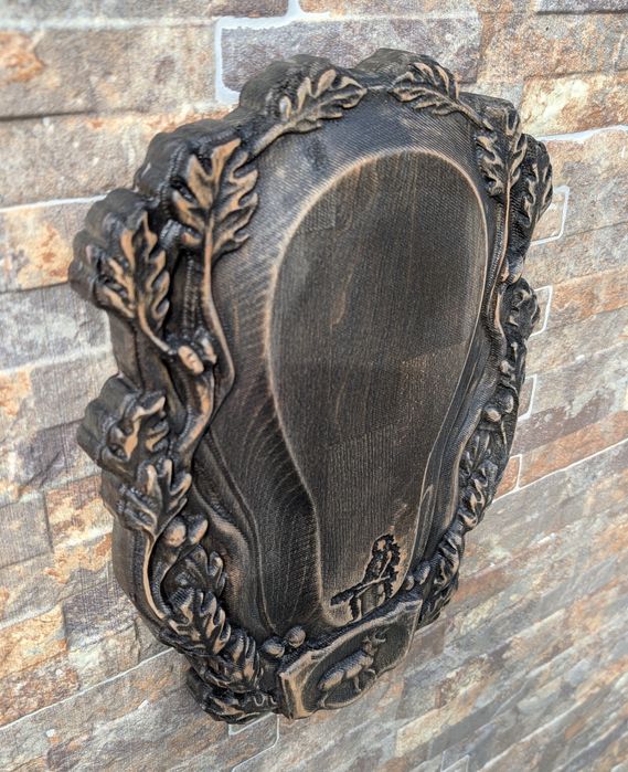 Panoplie Trofeu vânătoare 38x23x4cm