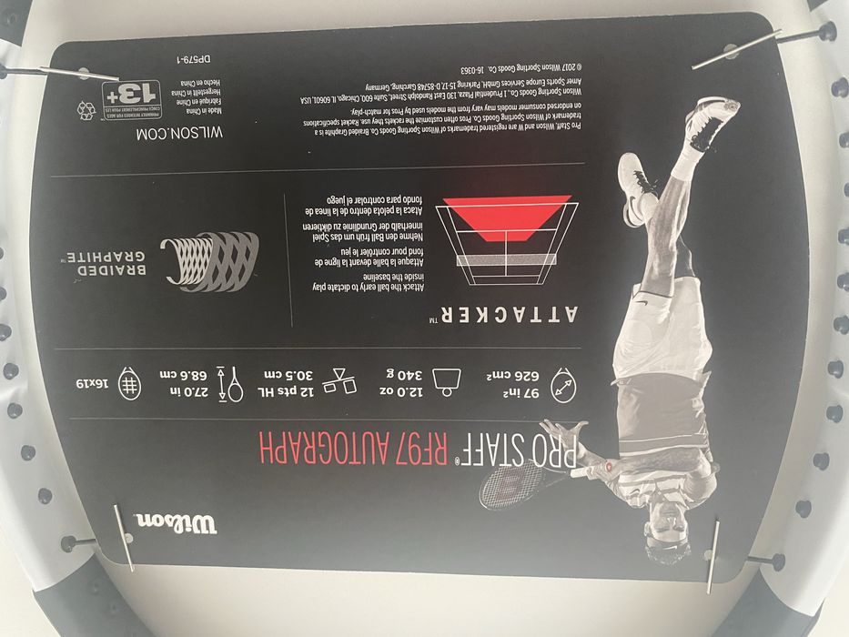 Тенис ракета Wilson Pro Staff RF97 Autograph грип 3 НОВА
