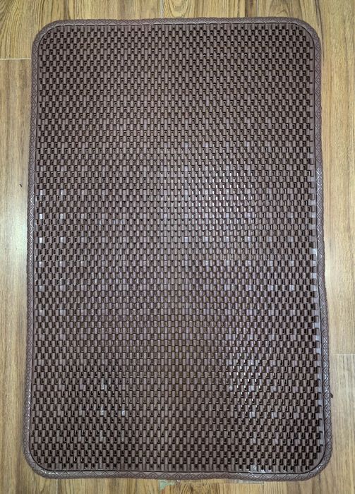 Коврик для ванной противоскользящий массажный, серый