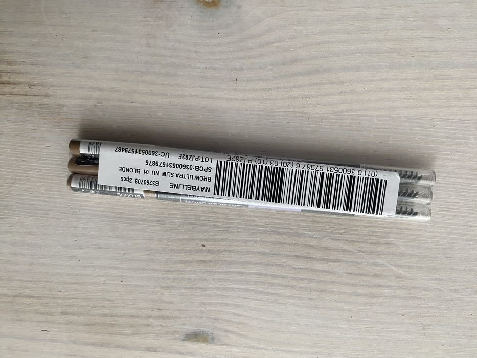 Set 3 creioane sprancene Maybelline Express Brow Ultra Slim - Blonde