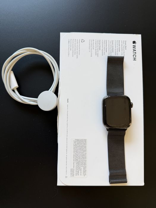 Apple Watch series 8 , 45 mm , Milanese , Graphite Stainless Steel, Safir , Gps + Cellular