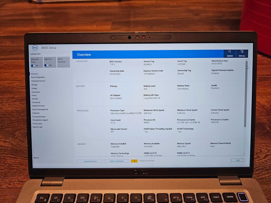 Dell Latitude 5431 14" Intel i7 1270p 16GB DDR5 IPS Touch screen