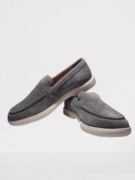 Лоферы geox серые