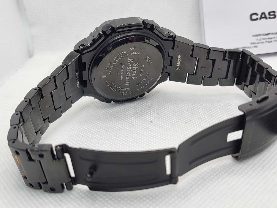 Ceas Casio g shock Metal GM B2110d Silver Orange Nou,Garantie 2 ani