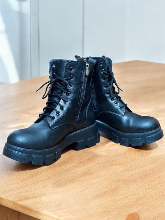 Cizme damă de iarnă din piele artificială