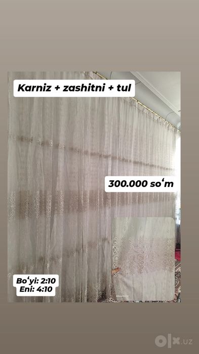 Parda + zashita karniz