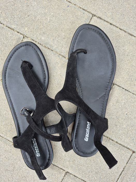 Sandale joase negre Graceland - Stil minimalist