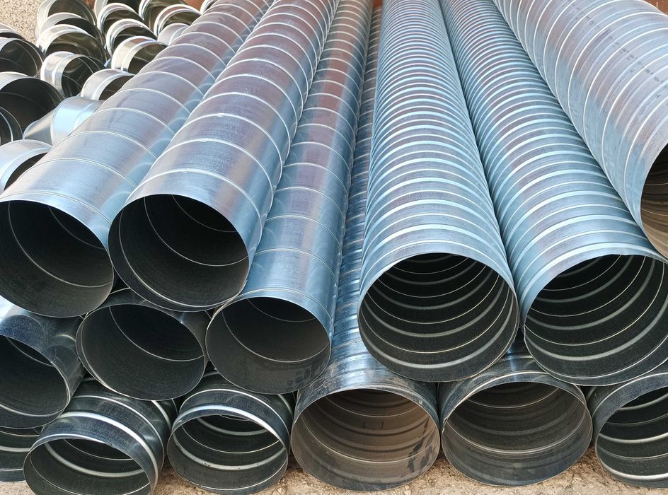 Тръби за аспирация ф250, въздуховод поцинкован