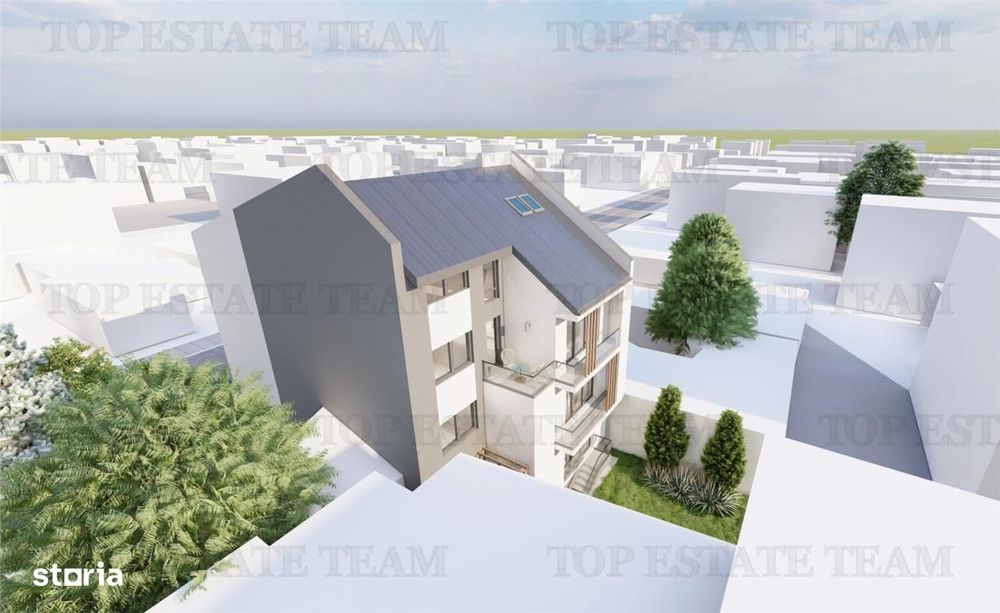 Vanzare apartament 3 camere parter cu gradina 80 mp,  bloc nou, zona p