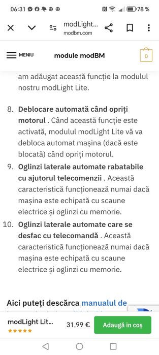 Modul Light lite bmw