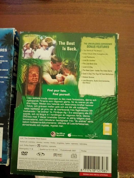Lost season 3 и 4 DvD