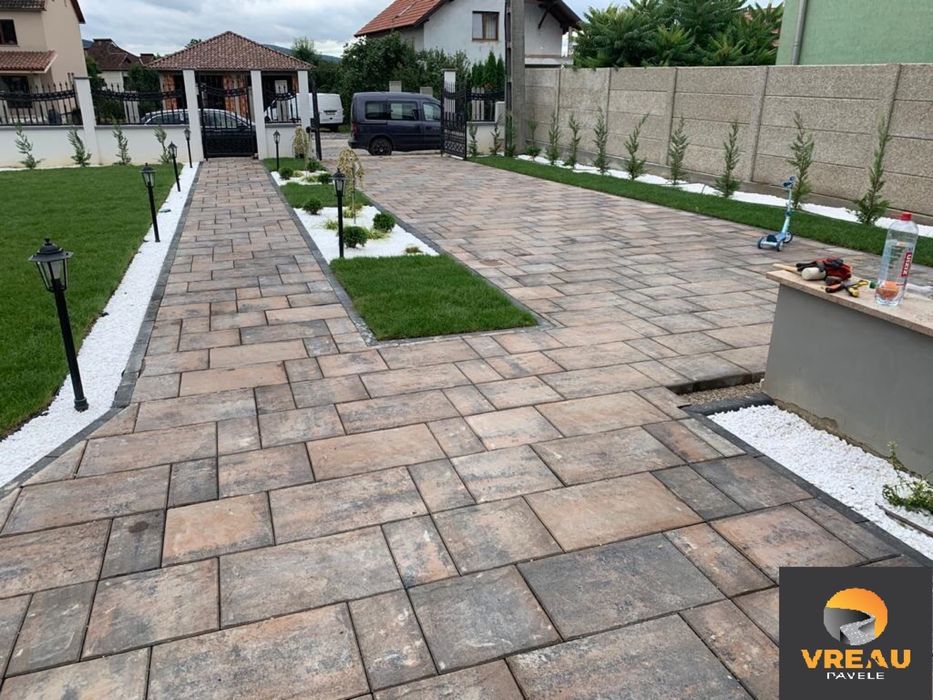 Montaj pavele, borduri, rigole