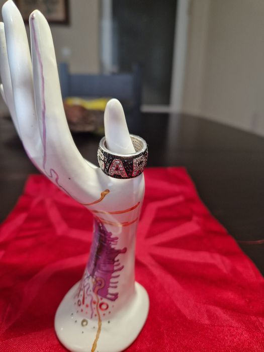 Много красив дамски сребърен пръстен BULGARI