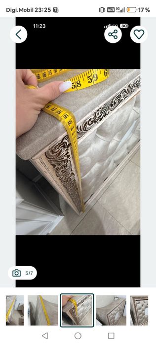 Recepție tapitata cu led