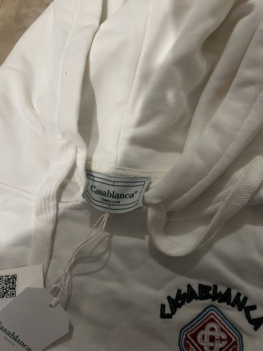 Hanorac alb casablanca cu imprimeu