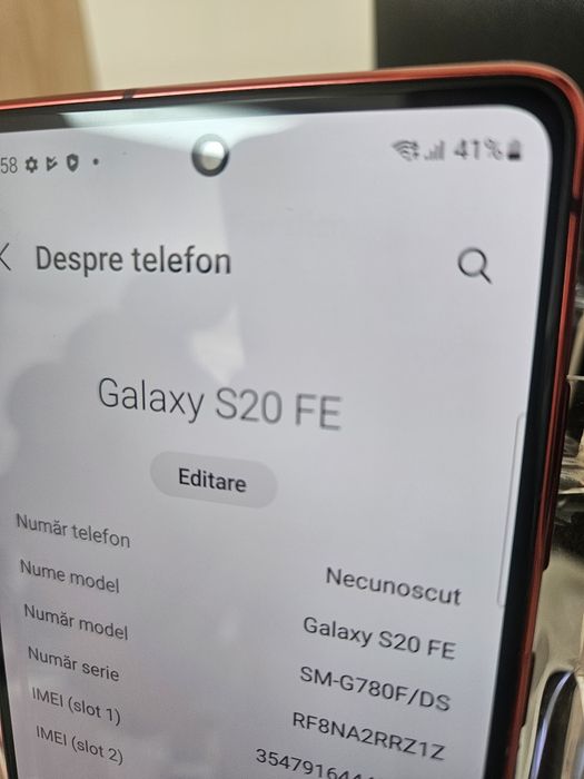 Magazin Samsung S20 FE 4G  128GB 6GB stare buna Garantie 6 luni