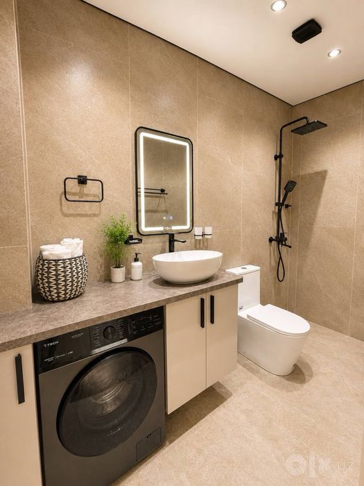 ЖК. Prestige Gardens.  2kоинатная.  Евро меб и тех. 48м3
