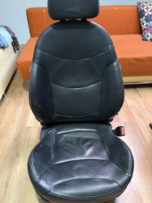 Scaune față Mini Cooper S R53 Full Leather (piele integrală) – versiunea scumpă