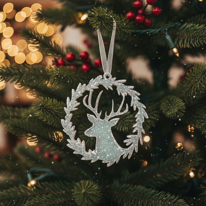 Елочная игрушка из эпоксидной смолы