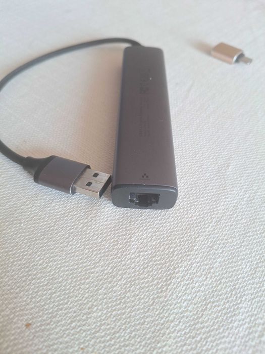 Преходник Ugreen, Хъб за Macbook, USB-3.0, RJ-45 1Gbps