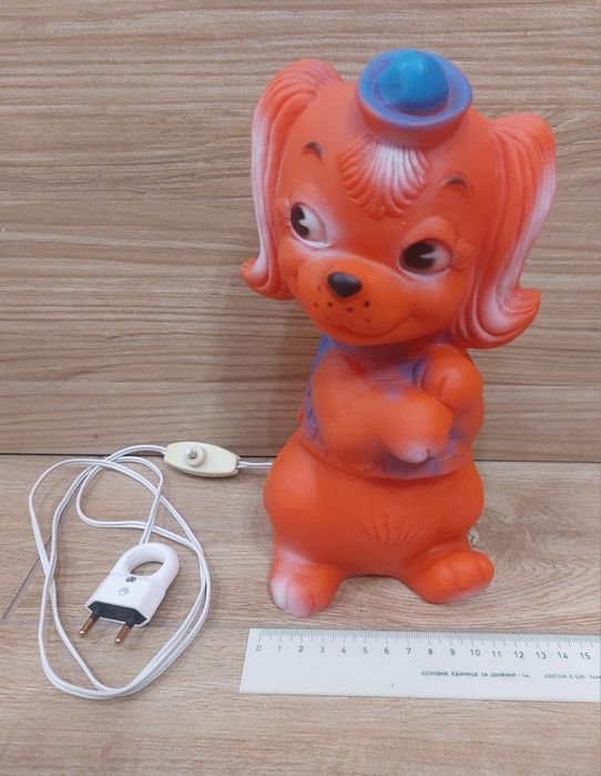 Ретро гумена играчка лампа от 1960-1970г.