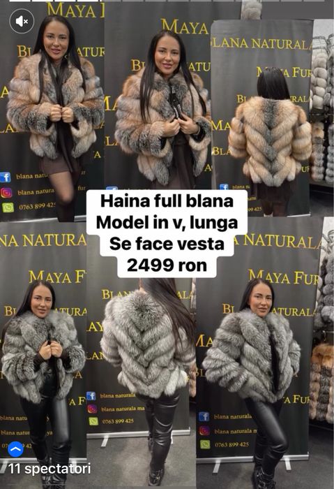 Haine din blana naturala calitate premium