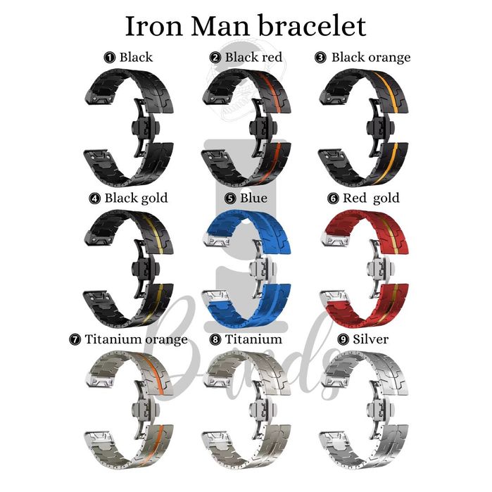 Верижка от медицинска стомана за Garmin Quickfit 22 | 26 mm.