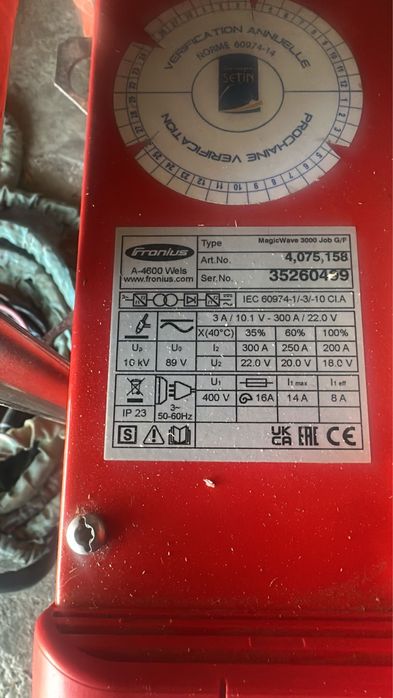 Aparat de sudura fronius ac dc cu racire