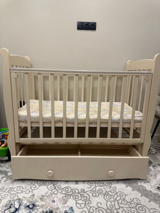 Детская кровать+манеж