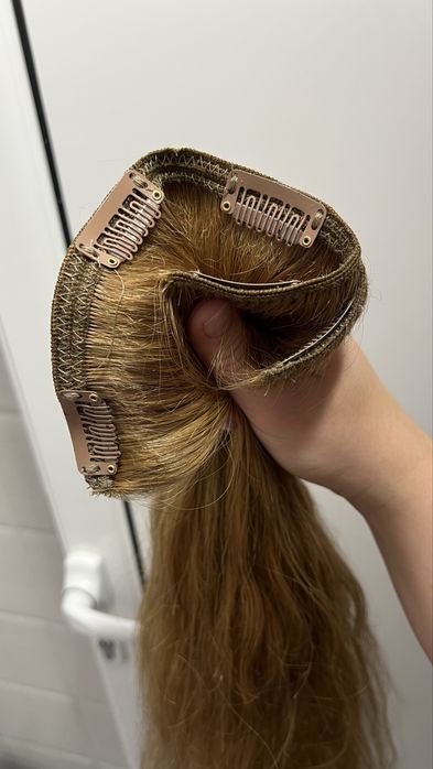 Чисто нови екстеншъни с клипси - 100% естествена славянска коса