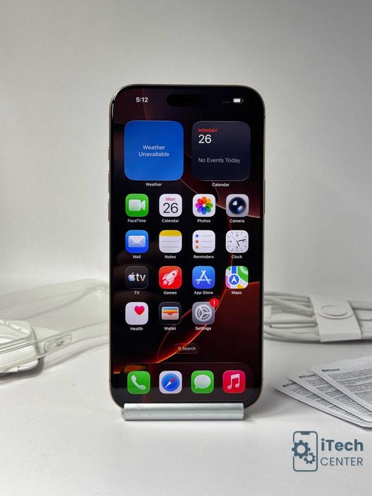 iPhone 16 Pro MAX, 256GB, Desert, 100% батерия, КАТО НОВ, 1г. ГАРАНЦИЯ