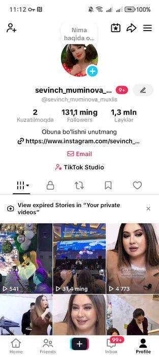 Tik tok akkunt sotiladi