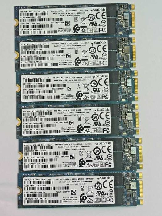 Solid State Drive (SSD) m2 sata 256 GB - нови - различни марки