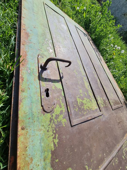 Usa veche fier forjat.usa dubla.gard.poarta