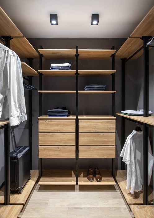 Garderob, shkaf loft. Гардероб шкаф стеллаж лофт