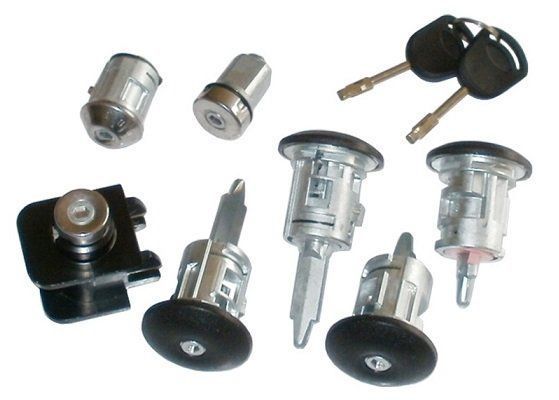 Set yale Ford Transit (V184/5) 05.2000-04.2006, cu chei, contine 4 butuci usa, 1 butuc capota, 1 butuc contact pornire, 1 butuc buson rezervor, 1C1AV22050BA,